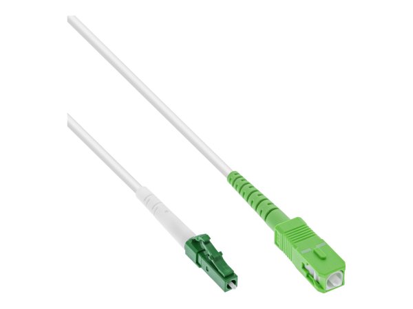 InLine Cavo FO simplex - FTTH - da LC/APC 8° a SC/APC 8° - 9/125µm - OS2,5m