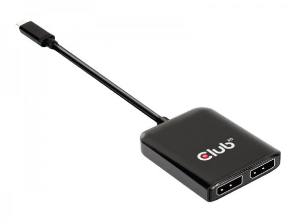 Club 3D CSV-1555 - 1,5 m - USB tipo-C - 2 x DisplayPort - Maschio - Femmina - Dritto