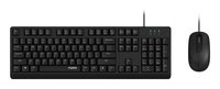 Rapoo Kabelgebundenes Kombo Set NX1500 Schwarz QWERTZ - Tastiera - 1000 dpi