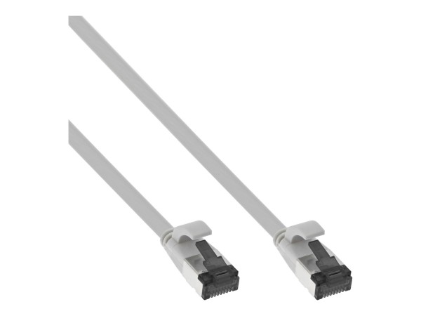 InLine Patch Cable flat - U/FTP - Cat.8.1 - TPE senza alogeni - grigio - 2m