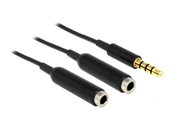Delock Kabel Audio Splitter Klinkenstecker> 2 x Klinkenbuchse - Cavo - Audio/multimedia