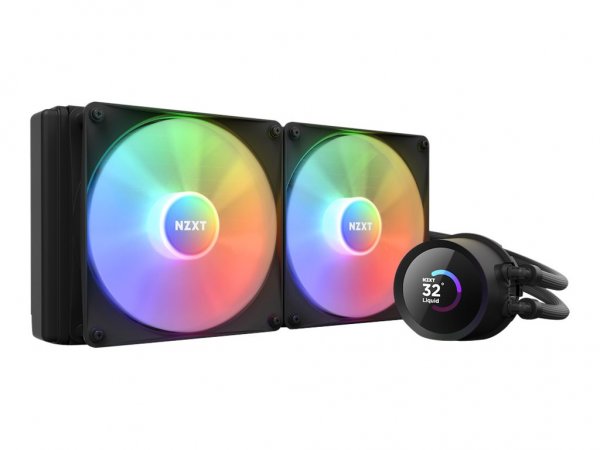 NZXT Kraken 280 RGB - Raffreddatore di liquidi tutto in uno - 14 cm - 90,79 pdc/min - Nero
