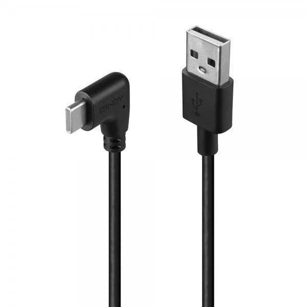 Lindy USB 2.0 Typ A an C Kabel 90° gewinkelt - Cavo - Digitale/dati