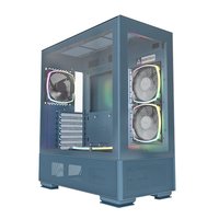 MONTECH SKY TWO Midi-Tower - blau M - Midi/Minitower - Midi/minitower - ATX