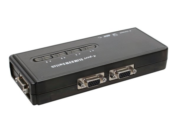 InLine KVM Switch - 4 porte - USB VGA - Kit cavi inclusi