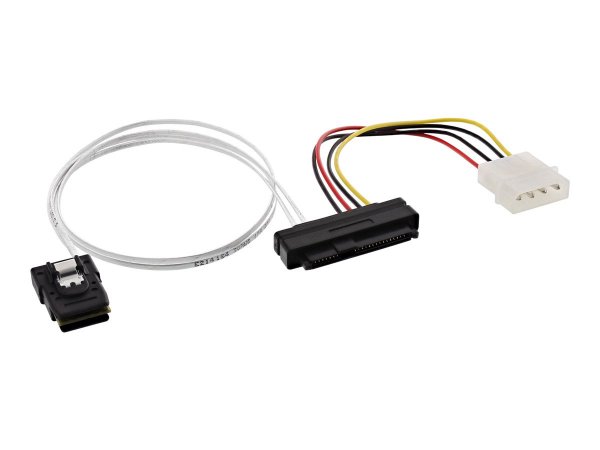 InLine Cavo Mini SAS - SFF-8087 a SFF-8482 + alimentazione - 0,75m