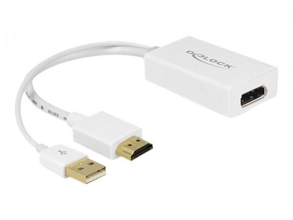 Delock 62496 - 0,245 m - DisplayPort - HDMI + USB - Maschio - Femmina - Oro