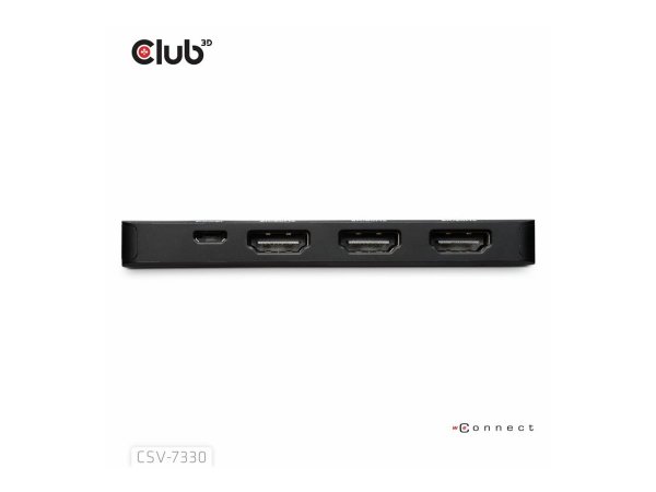 Club 3D Adapter DisplayPort 2.1> 3x HDMI 2.1 8K60Hz retail - Adattatore - Digitale/display/video