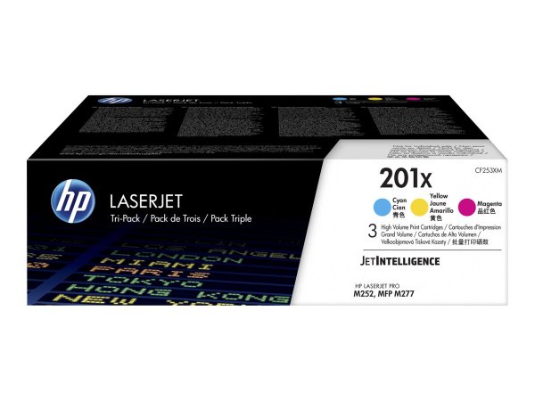 HP Confezione da 3 cartucce toner ciano/magenta/giallo originale ad alta capacità LaserJet 201X - 23