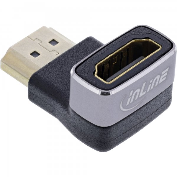 InLine adattatore HDMI - spina/presa HDMI A - 8K UHD - 90° in basso