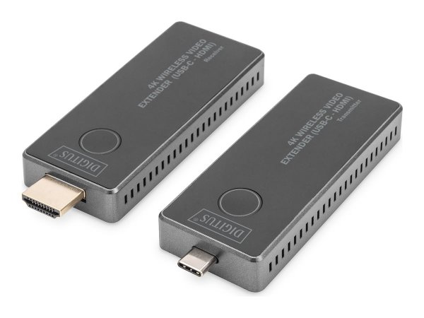 DIGITUS 4k Wireless Video Extender USB-C - HDMI - Cavo/adattatore - Digitale/dati