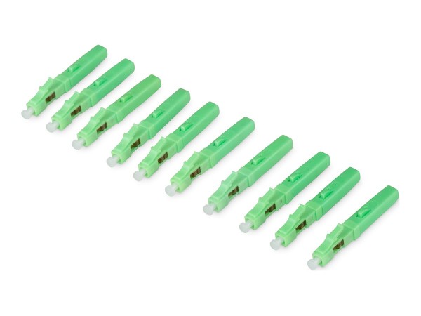DIGITUS LC/APC LWL-Fast Connector Feldstecker Singlemode 10 Stück - Fibra a modalità singola o singo