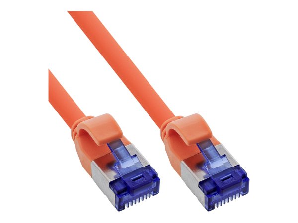 InLine Patchcord Slim - Cat.6A - S/FTP - TPE (LSZH) - PoE - arancione - 15m