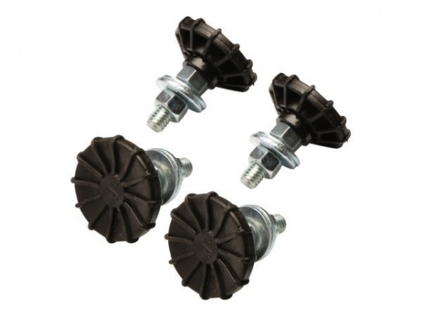 DIGITUS Piedini di livellamento per armadi di rete e server da 482,6 mm (19") - Marrone - Acciaio in