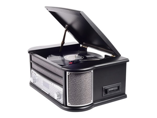 Inter Sales Denver MRD-51 BLACK - Automatico - Nero - Legno - 33 1/3,45,78 Giri/min - Manopola - DAB