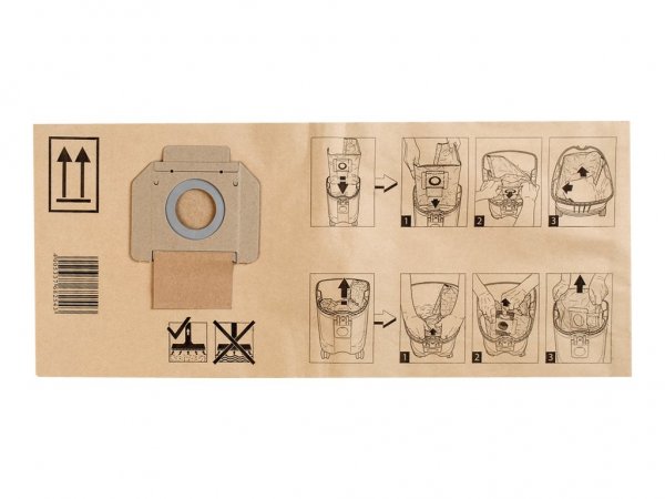 Makita P-70194 - Aspiratore a cilindro - Sacchetto per la polvere - Marrone - Carta - 14 L - 446LX