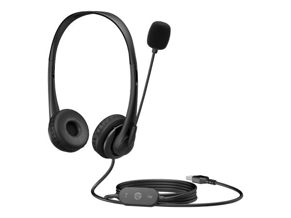 HP Cuffie stereo USB G2 - Cablato - Ufficio - 90 g - Auricolare - Nero