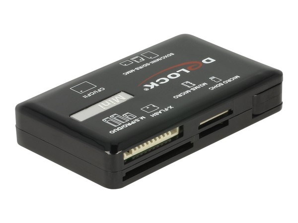 Delock Lettore di schede SuperSpeed USB 5 Gbps per schede di memoria CF / SD / Micro SD / MS / M2 /