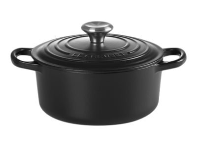 Le Creuset Signature - 1,8 L - Rotondo - Nero - Ghisa - Smaltato - Nero