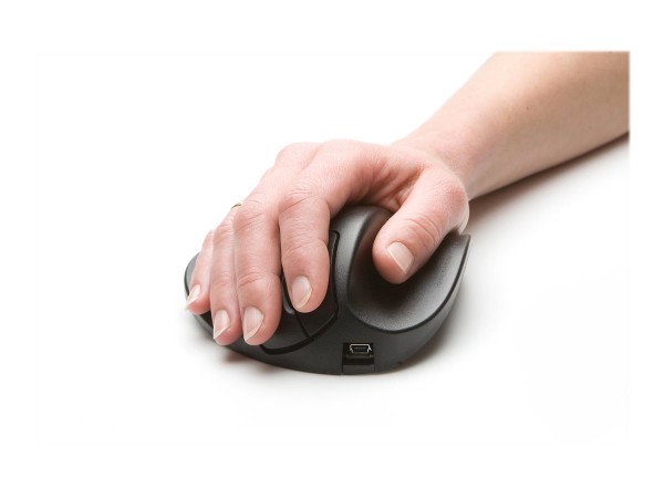 Bakker HandShoeMouse Wireless - Mano destra - BlueTrack - RF Wireless - Nero