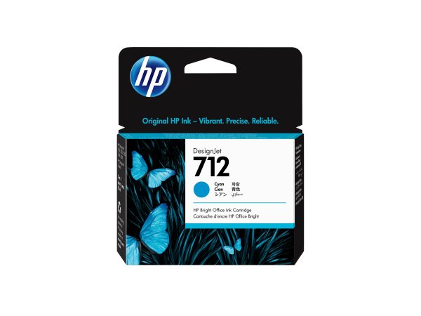 HP Cartuccia di inchiostro ciano originale DesignJet 712 da 29 ml - DesignJet T210 - T230 - T250 - T