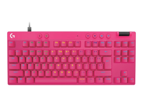 Logitech Pro X Tkl Rapid Magenta Us - Tastiera - QWERTY