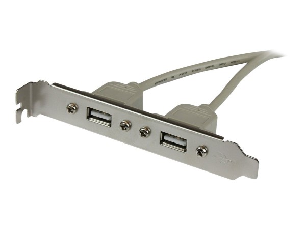 StarTech.com Adattatore piastra slot USB A femmina 2 porte - 2 x IDC - 2 x USB A - 0,286 m - Argento