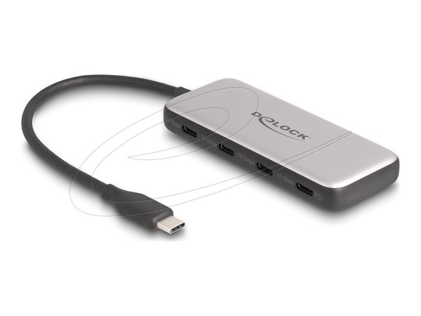 Delock USB 10 Gbps Type-C Hub mit 4x Buchse - Cavo - Digitale/dati