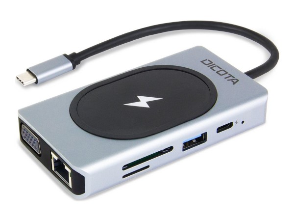 Dicota D USB-C 10-in-1 Charging Hub 4K PD 100W silver