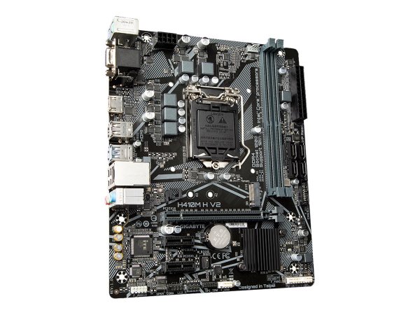 Gigabyte H410M H V2 Scheda madre - Supporta processori Intel Core 10th CPUs - up to 2933MHz DDR4 - 1