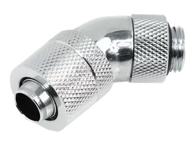 Alphacool HF 13/10 - Accoppiatubo - 1/4" - Maschio/Maschio - Ottone - Cromo - Cromo