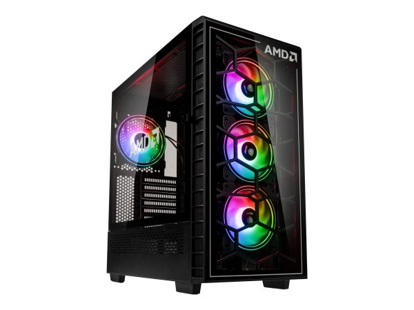 Pro Gamersware Observatory Y AMD SE ARGB Midi-Tower - schwarz - Midi/minitower - ATX