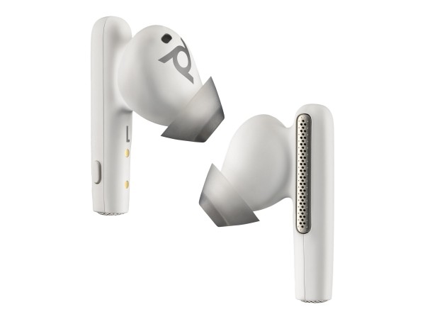 Poly Voyager Free 60/60+ Microsoft Teams Certified White Earbuds - Cuffie