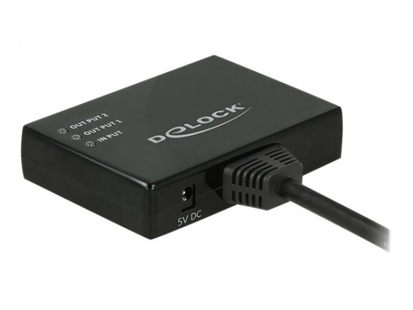 Delock 87700 - HDMI - 2x HDMI - Nero - 0,6 m - 3840 x 2160