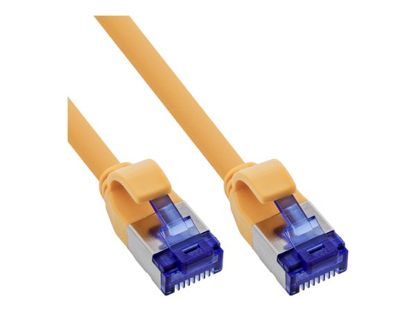 InLine Patchcord Slim - Cat.6A - S/FTP - TPE (LSZH) - PoE - giallo - 2m
