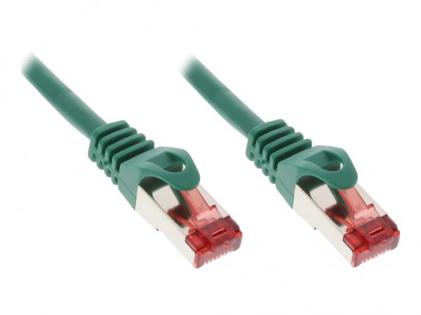 InLine Cavo patch Lan - S/FTP (PiMf) - Cat.6 - 250Mhz - PVC - CCA - verde - 5m