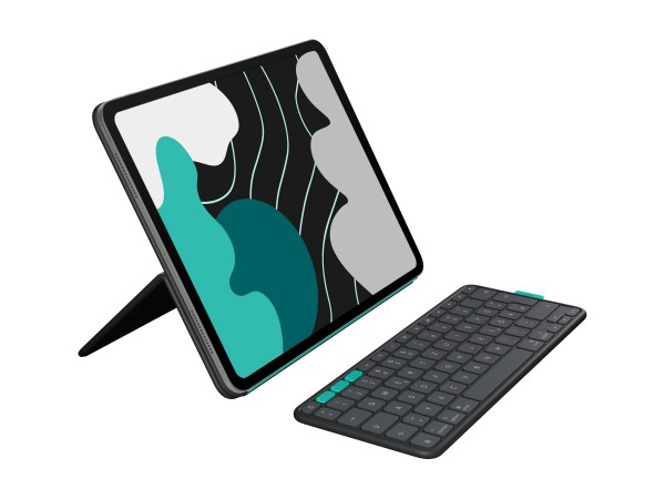 Logitech Flip folio - Graphite - DEU - 13" - Tastiera - QWERTZ