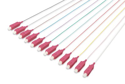 DIGITUS Spiraline colorate SC simplex OM4 - 2 m - OM4 - SC - Pigtail
