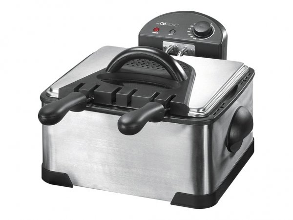 Clatronic FR 3195 - 4 L - 4 L - Doppia - Nero - Acciaio inossidabile - Acciaio inossidabile - 2000 W