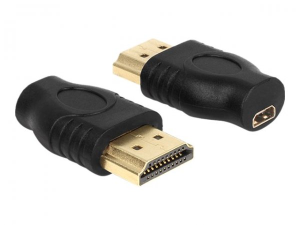 Delock 65507 - HDMI A - micro HDMI D - Nero