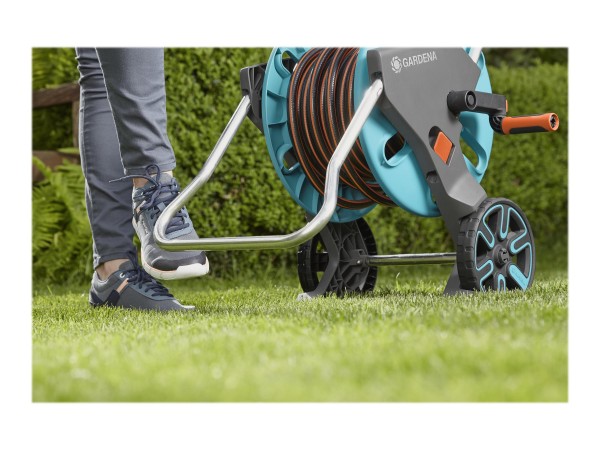 Gardena 18517-20 - Carrello avvolgitubo - Manuale - Funzionale - Nero - Blu - Stainless steel - Meta