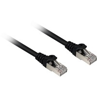 Sharkoon Cat.6a SFTP - 15 m - Cat6a - S/FTP (S-STP) - RJ-45 - RJ-45 - Nero