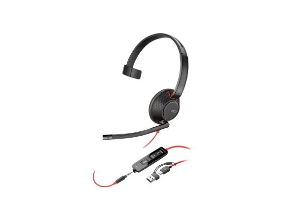 Poly Blackwire 5210 Monaural USB-C Headset+ - Cuffia - Mono