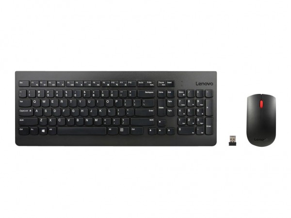 Lenovo Essential Wireless Combo - Tastiera - 1200 dpi - QWERTY - Nero