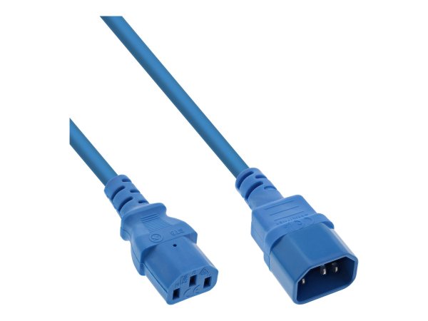InLine Prolunga elettrica - da C13 a C14 - blu - 1,5m