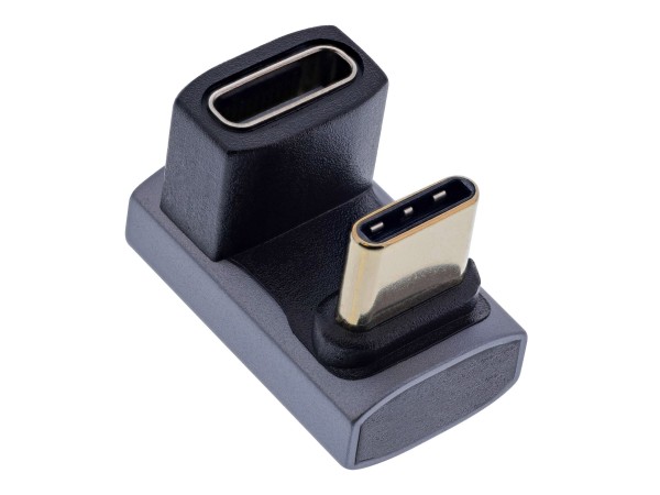 InLine Adattatore USB4 - spina/presa USB-C 180° - alluminio - grigio