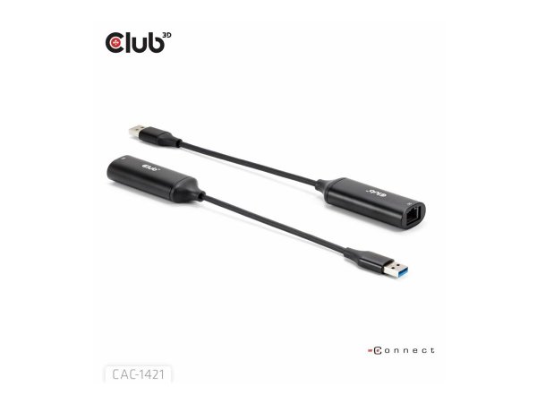 Club 3D Adapter USB Typ A> RJ45 5Gbps - Adattatore - Digitale/dati