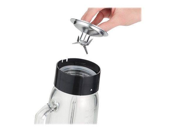 SEVERIN SM 3734 - Frullatore da tavolo - 1 L - Funzione pulsante - Tritaghiaccio - 500 W - Nero - Ac