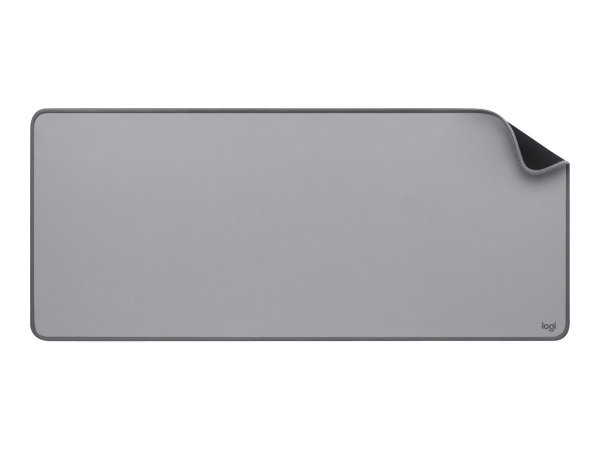 Logitech Desk Mat - Grigio - Monocromatico - Nylon - Poliestere - Gomma - Barra appoggiaferro antisc