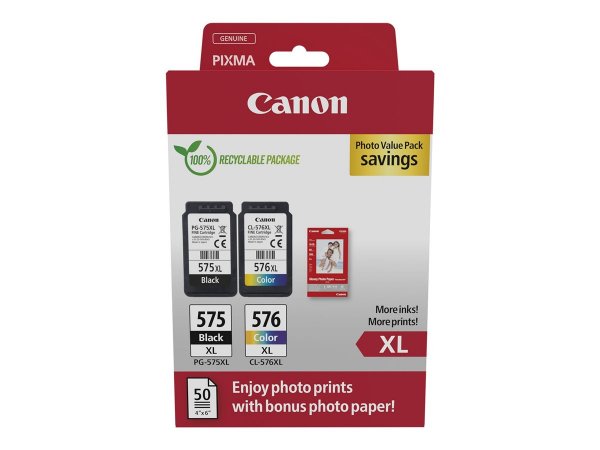Canon PG-575 XL CL-576 Photo Value Pack - Originale - Cartuccia di inchiostro